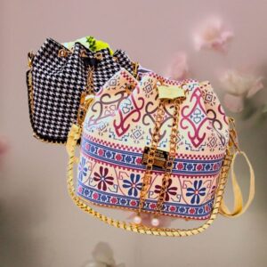 Ethnic One-Shoulder Bag, Bucket, Ethnic Style